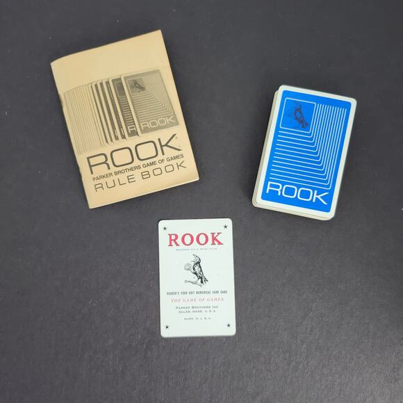 Parker Brothers Vintage Rook Card Game 1972 Blue Box Edition Instruction Book - Picture 5 of 7